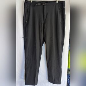 NWOT Men's XXL REI Trail Shell Pants Fleece Lined Thin Insulated thermal Black